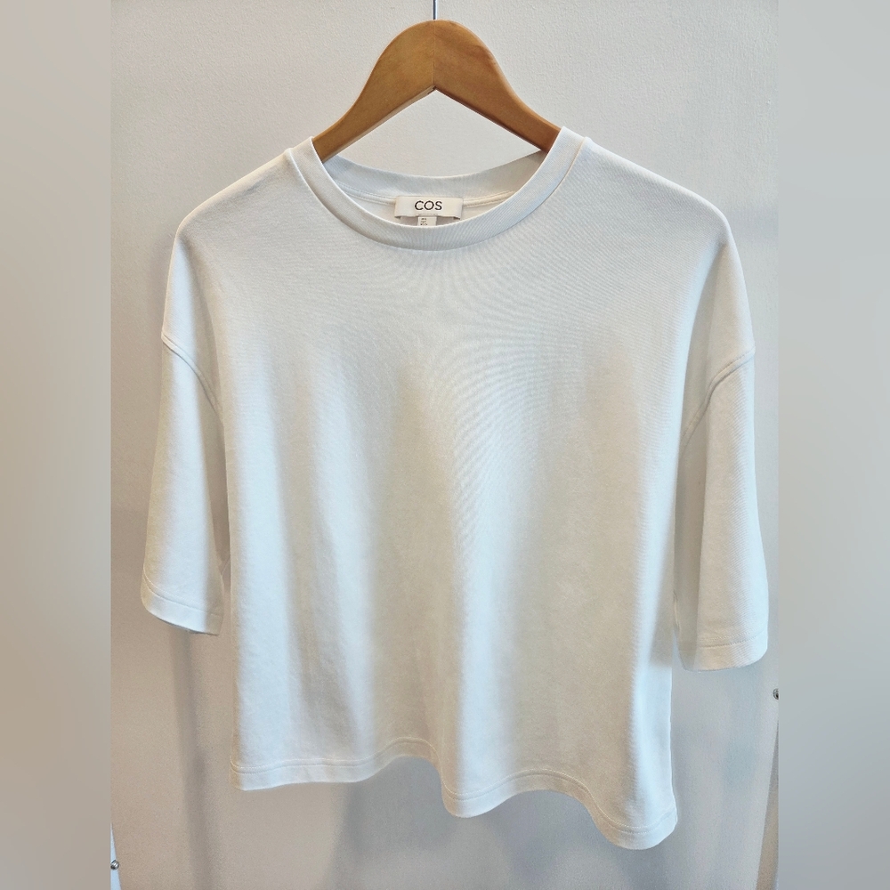 COS White Short Sleeve Tee